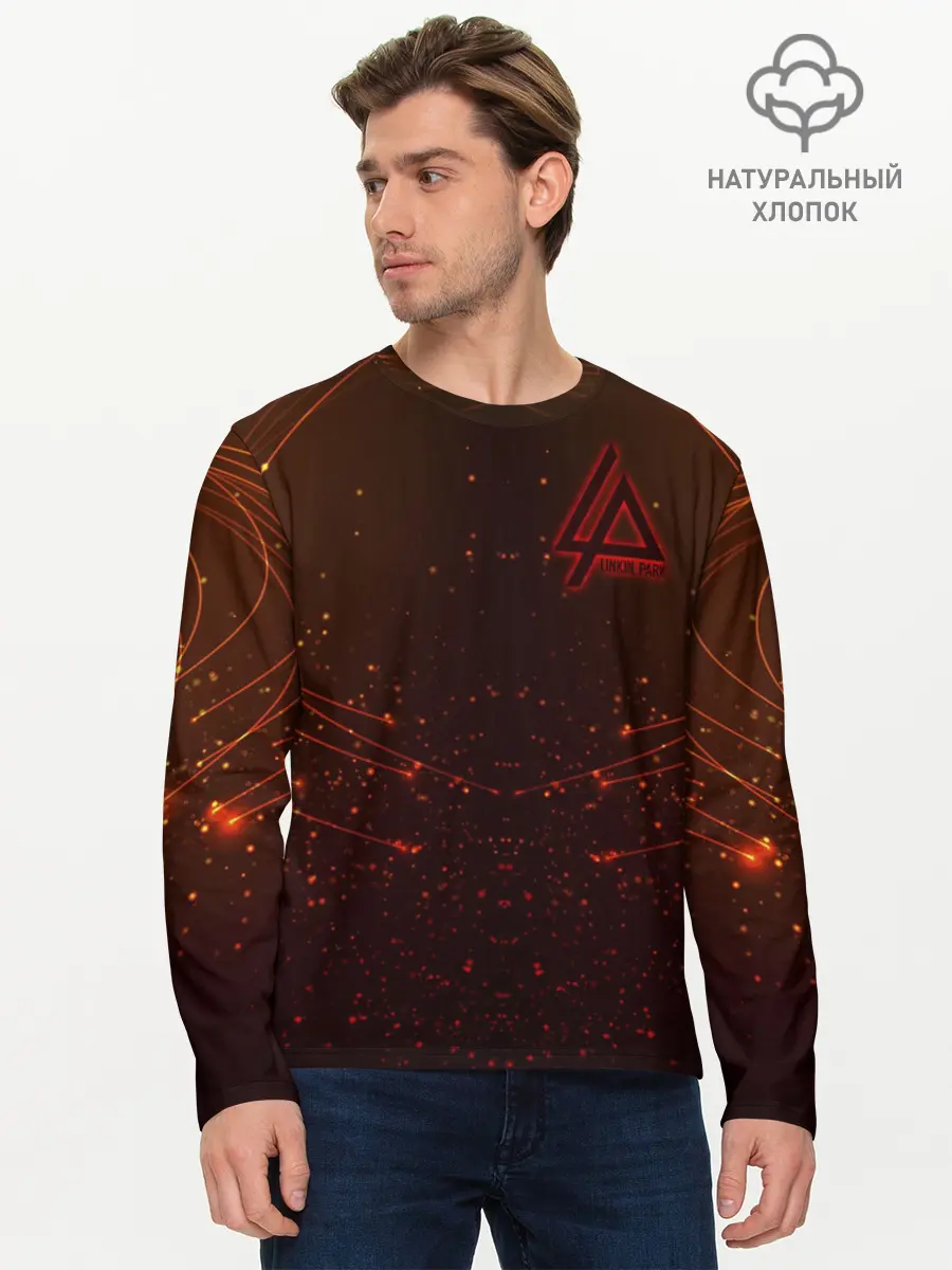 Мужской лонгслив базовый / Linkin Park Light (P007_P004ooo1632219, P004ooo1632219)