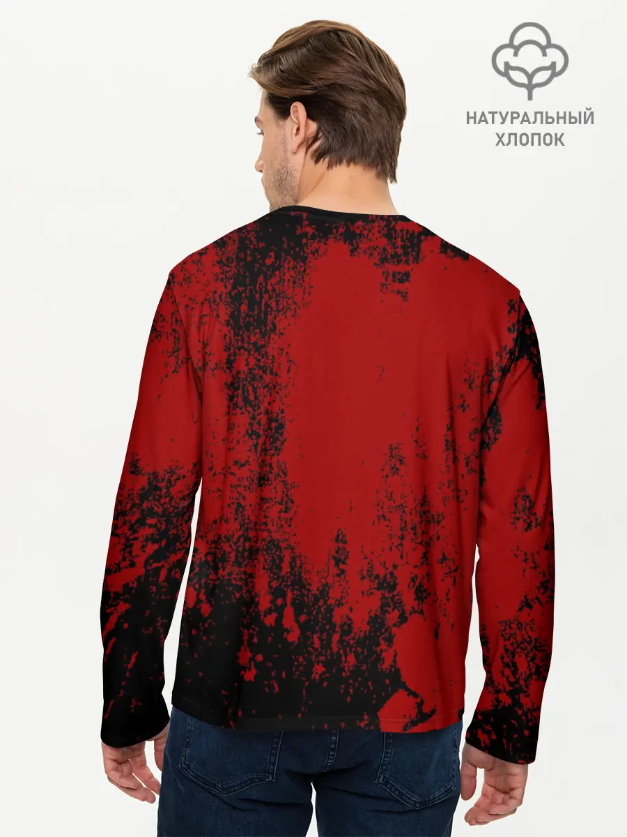 Мужской лонгслив базовый / Red blood (P007_P004ooo1632221, P004ooo1632221)