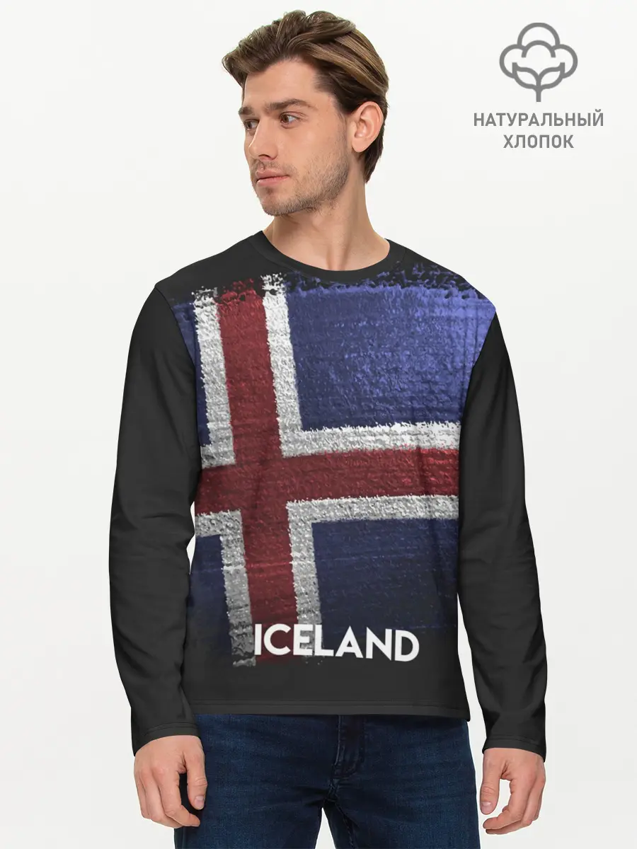 Мужской лонгслив базовый / Iceland (P007_P004ooo1631805, P004ooo1631805)