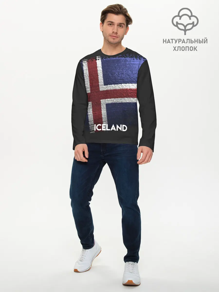 Мужской лонгслив базовый / Iceland (P007_P004ooo1631805, P004ooo1631805)