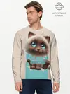 Мужской лонгслив базовый / Замурчательно (P007_P004ooo1633083, P004ooo1633083)