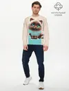 Мужской лонгслив базовый / Замурчательно (P007_P004ooo1633083, P004ooo1633083)