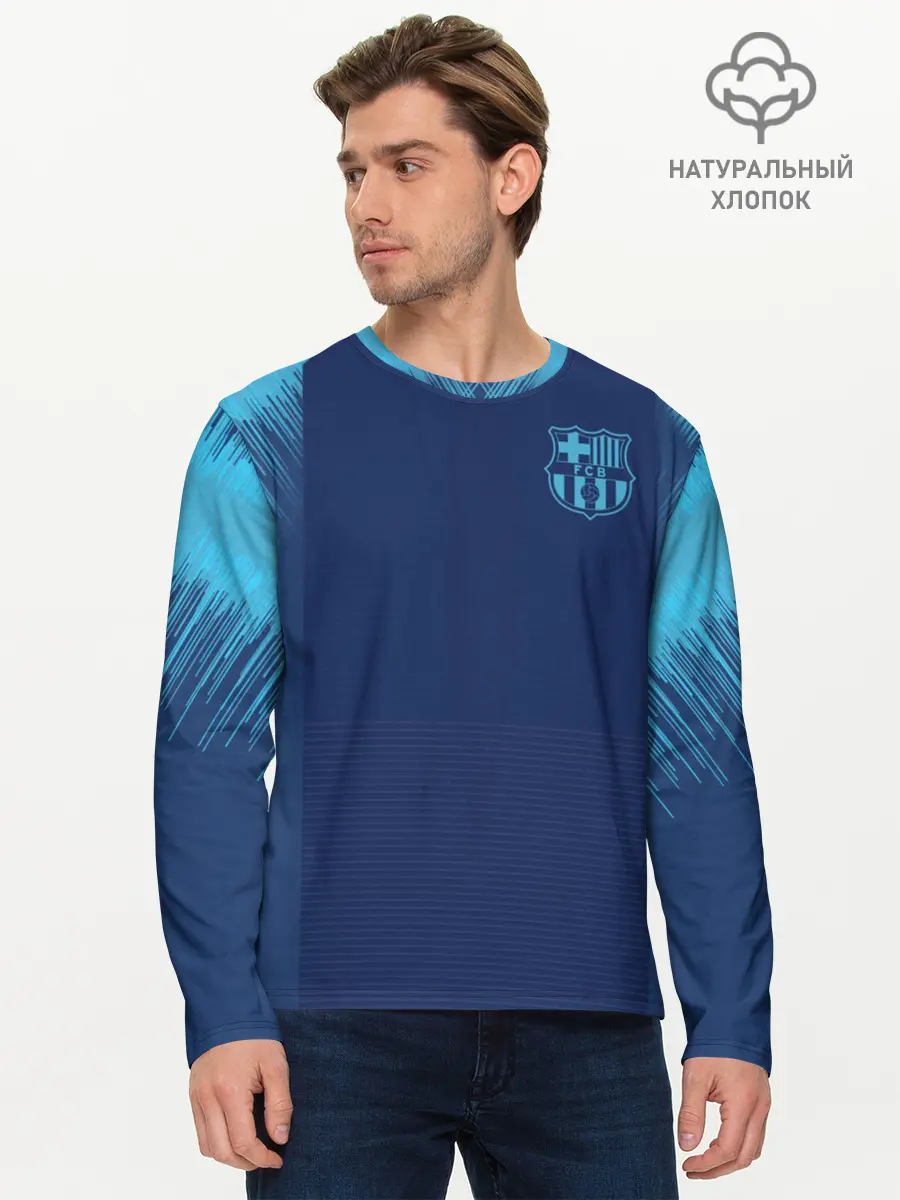 Мужской лонгслив базовый / Barcelona Training 2019 (P007_P004ooo1635899, P004ooo1635899)
