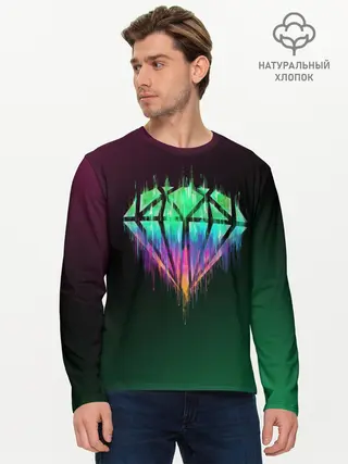 Мужской лонгслив базовый / Бриллиант (P007_P004ooo1635911, P004ooo1635911)