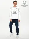 Мужской лонгслив базовый / Totoro The Rain (P007_P004ooo1635955, P004ooo1635955)