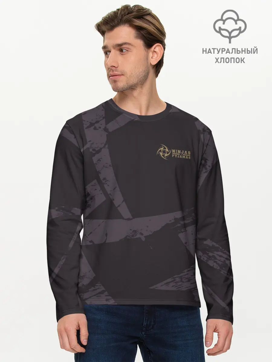 Мужской лонгслив базовый / cs:go - Ninja In Pijamas 2019 (P007_P004ooo1635967, P004ooo1635967)