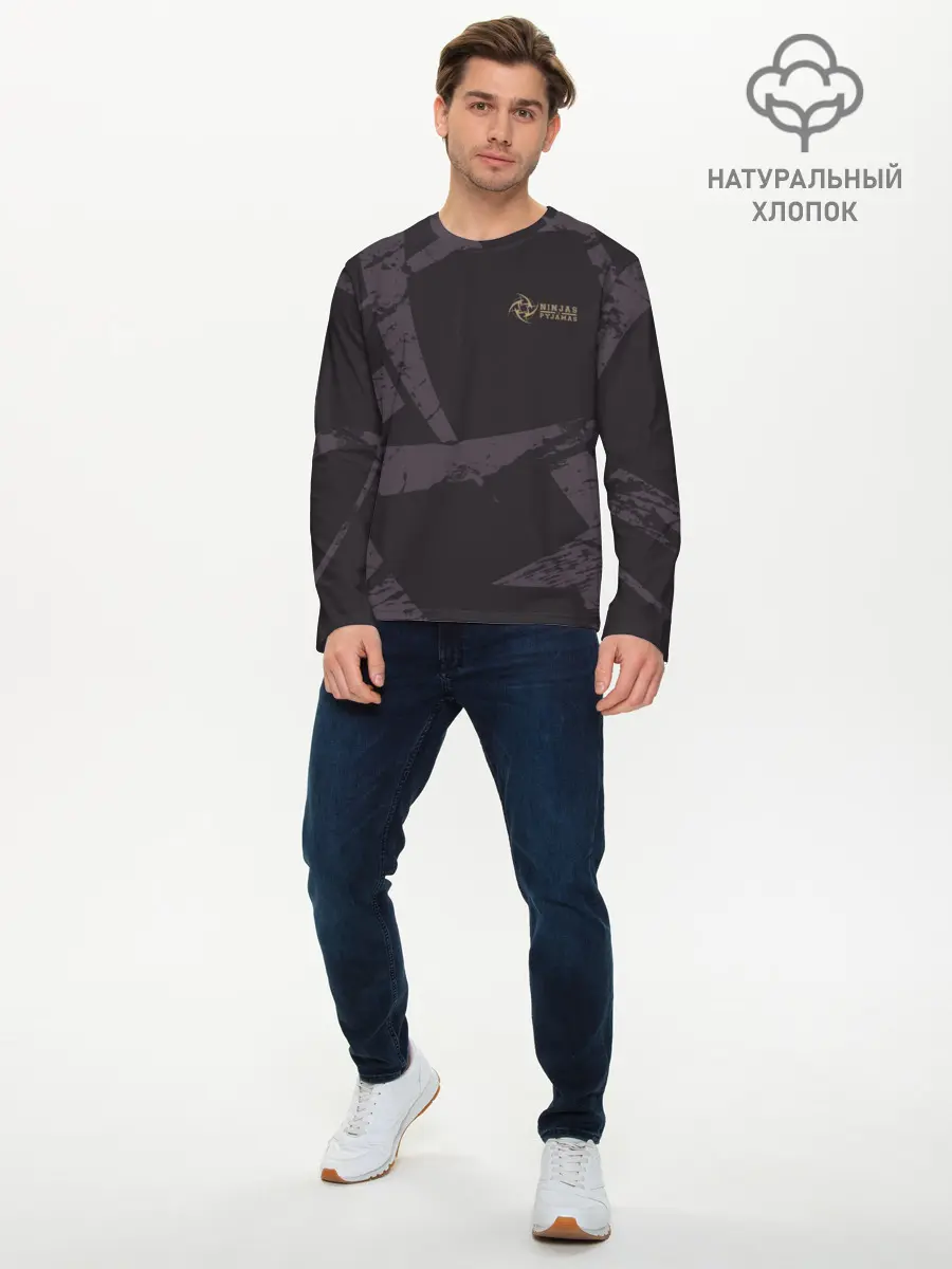Мужской лонгслив базовый / cs:go - Ninja In Pijamas 2019 (P007_P004ooo1635967, P004ooo1635967)