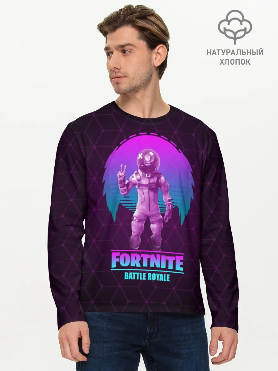 Мужской лонгслив базовый / Fortnite (P007_P004ooo1636339, P004ooo1636339)