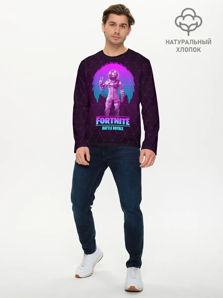 Мужской лонгслив базовый / Fortnite (P007_P004ooo1636339, P004ooo1636339)
