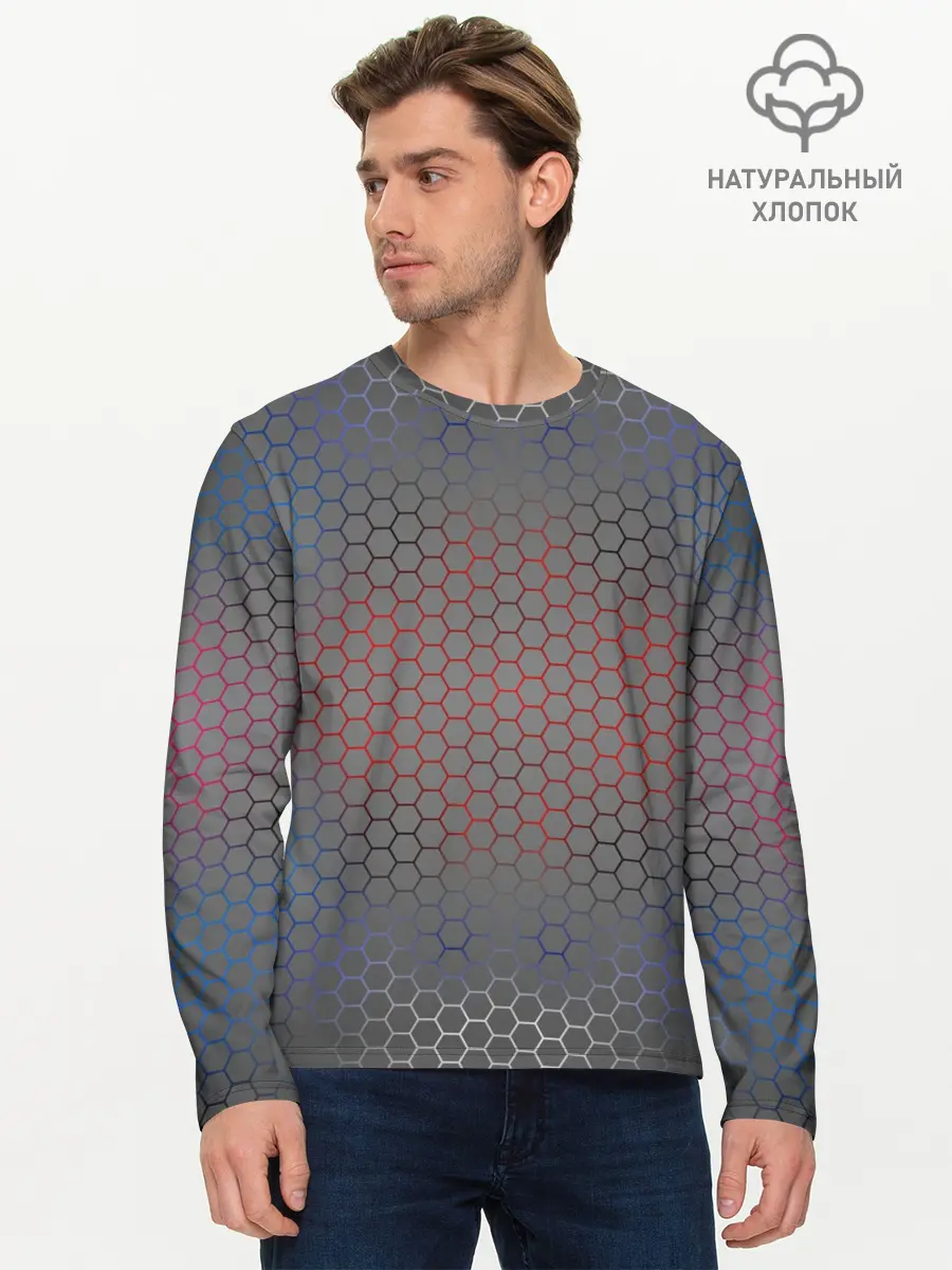 Мужской лонгслив базовый / Кевлар Color Big (P007_P004ooo1635345, P004ooo1635345)