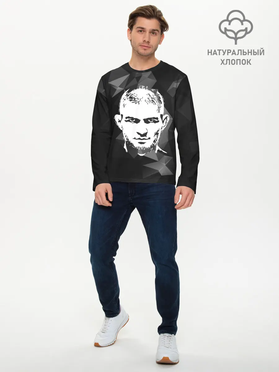 Мужской лонгслив базовый / KHABIB NURMAGOMEDOV. (P007_P004ooo1635639, P004ooo1635639)