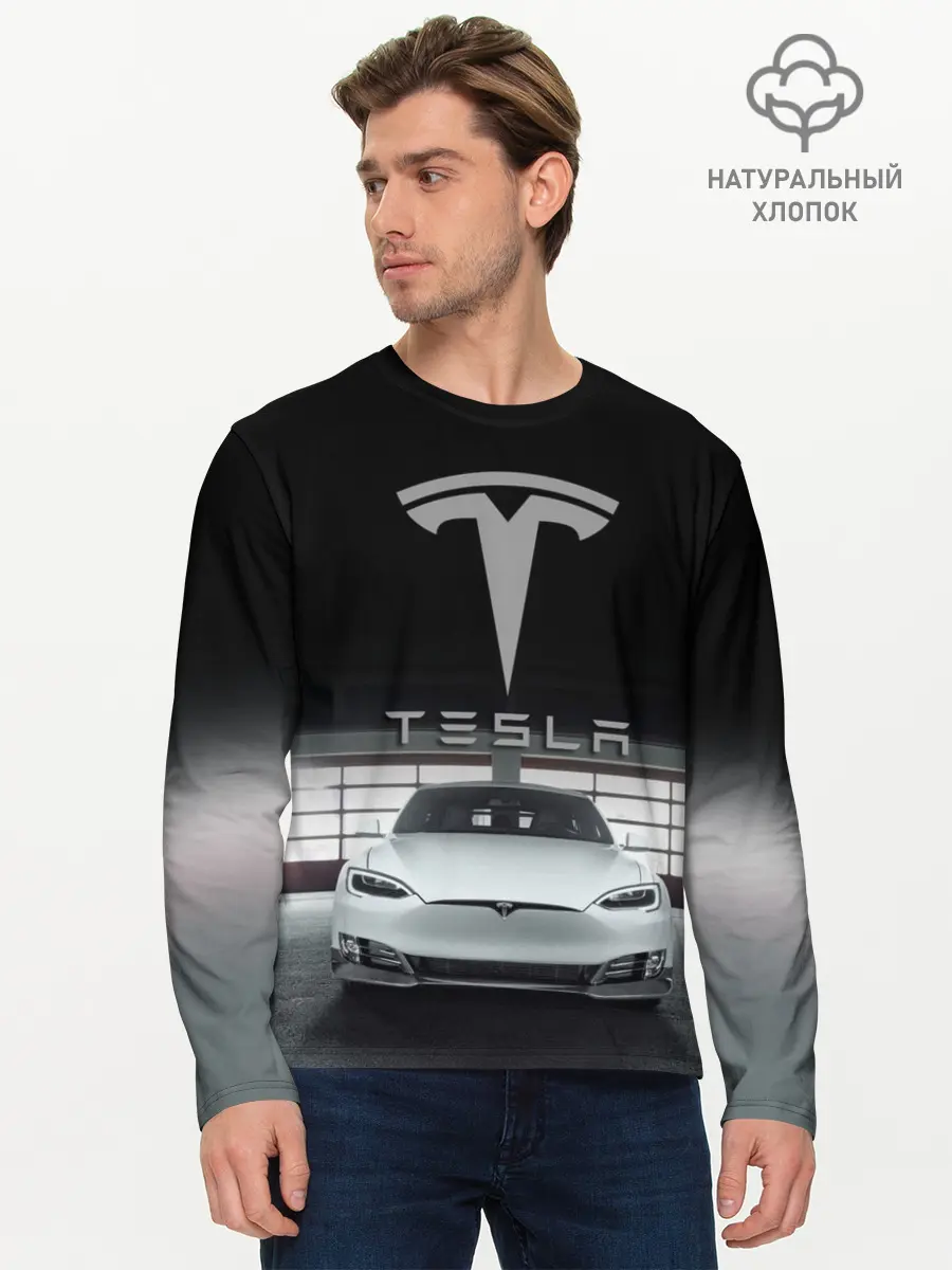 Мужской лонгслив базовый / TESLA (P007_P004ooo1638705, P004ooo1638705)