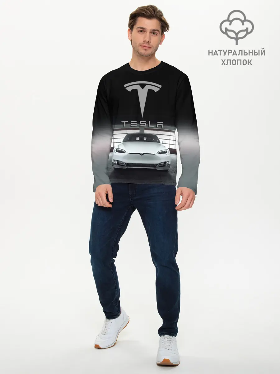 Мужской лонгслив базовый / TESLA (P007_P004ooo1638705, P004ooo1638705)