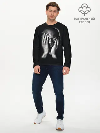 Мужской лонгслив базовый / Майк Тайсон (P007_P004ooo1638911, P004ooo1638911)