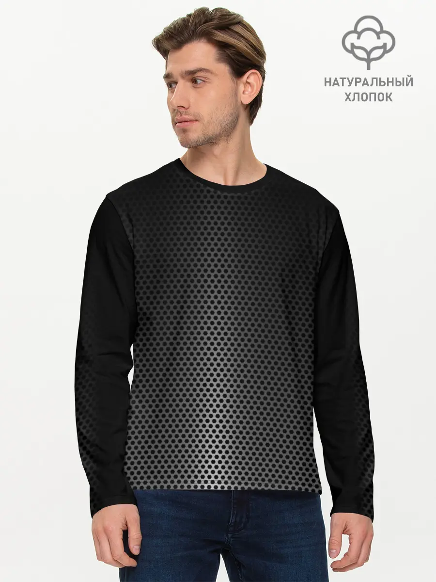 Мужской лонгслив базовый / Стальная ткань (P007_P004ooo1639043, P004ooo1639043)