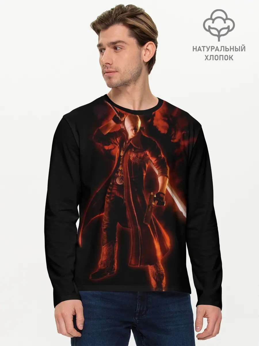 Мужской лонгслив базовый / Devil May Cry (P007_P004ooo1637709, P004ooo1637709)