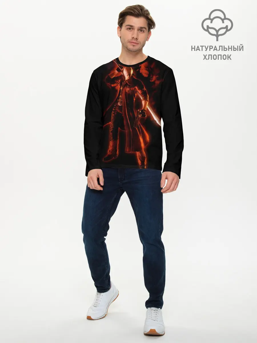 Мужской лонгслив базовый / Devil May Cry (P007_P004ooo1637709, P004ooo1637709)