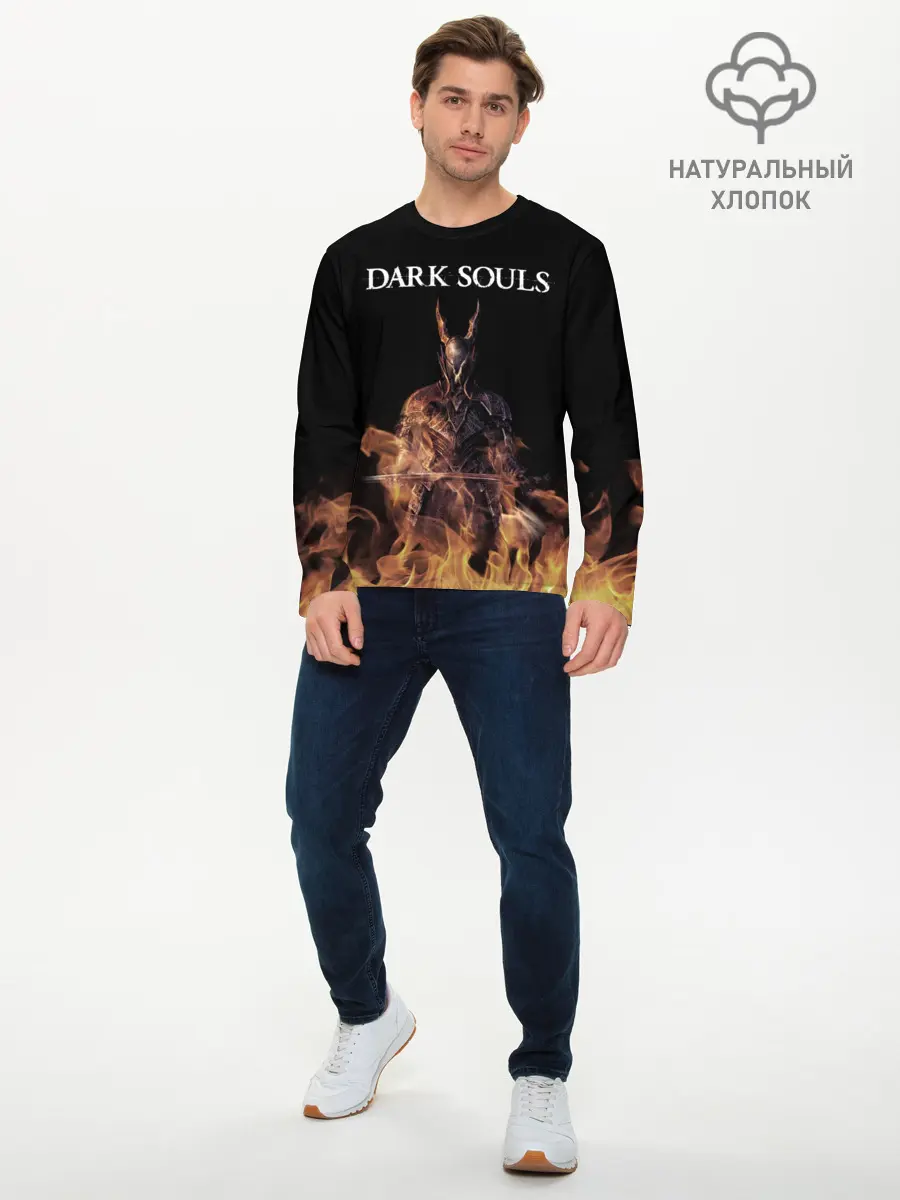 Мужской лонгслив базовый / Dark Souls (P007_P004ooo1638167, P004ooo1638167)