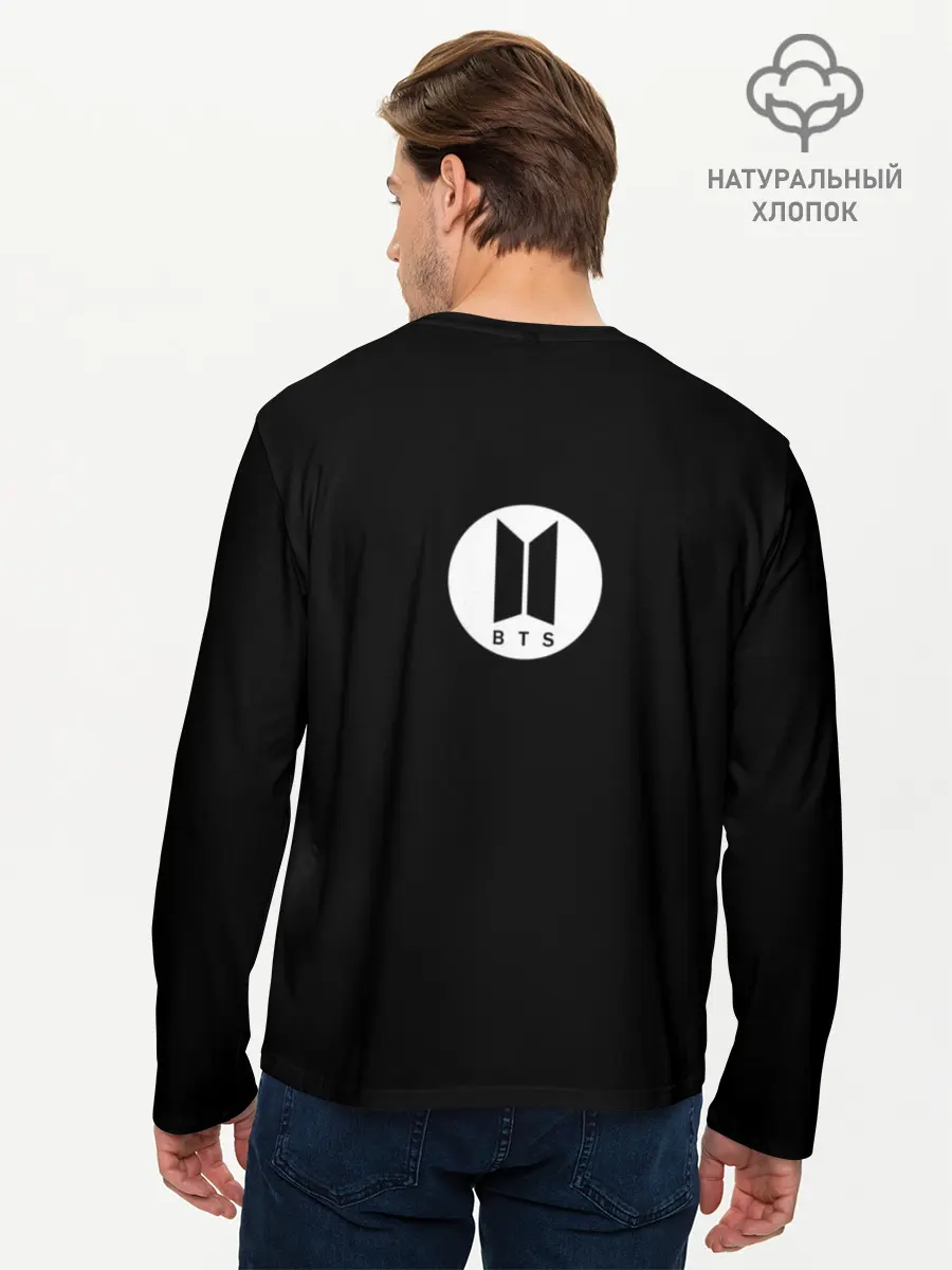 Мужской лонгслив базовый / BTS Kpop (P007_P004ooo1640705, P004ooo1640705)