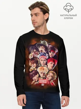 Мужской лонгслив базовый / NCT 127 (P007_P004ooo1639159, P004ooo1639159)