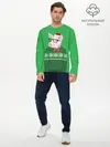 Мужской лонгслив базовый / New Year Hipster Pig (P007_P004ooo1640485, P004ooo1640485)