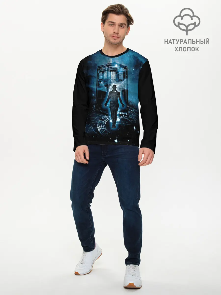 Мужской лонгслив базовый / Doctor Who (P007_P004ooo1642243, P004ooo1642243)