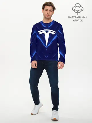 Мужской лонгслив базовый / TESLA