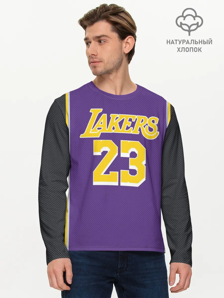 Мужской лонгслив базовый / James LA Lakers 2019 (P007_P004ooo1641789, P004ooo1641789)