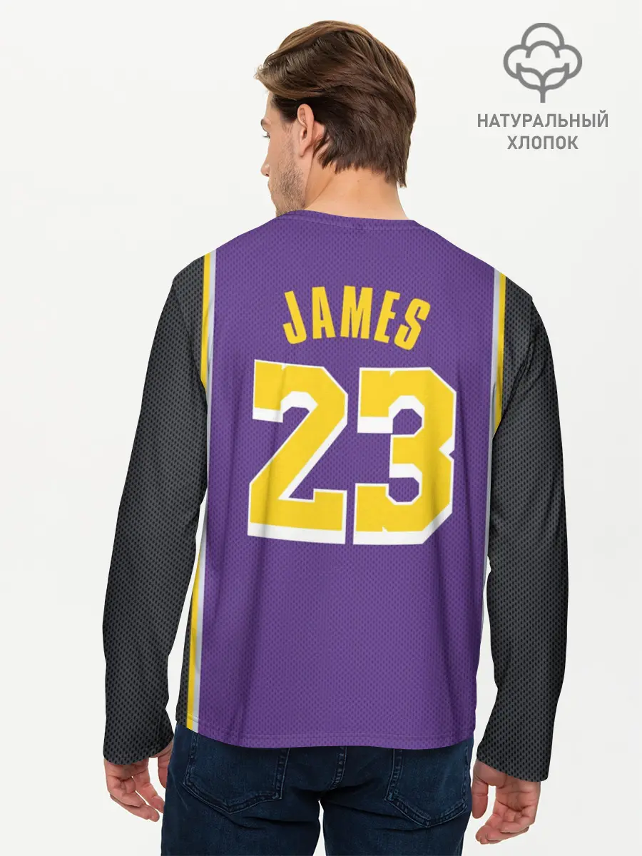 Мужской лонгслив базовый / James LA Lakers 2019 (P007_P004ooo1641789, P004ooo1641789)