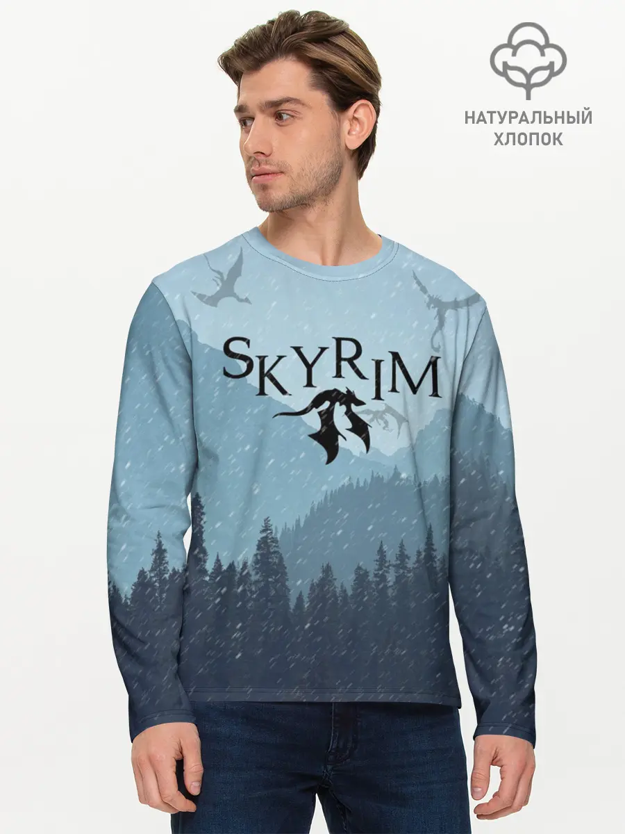 Мужской лонгслив базовый / TES SKYRIM (P007_P004ooo1641847, P004ooo1641847)