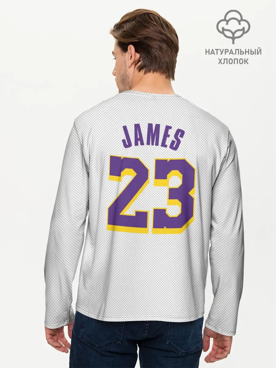 Мужской лонгслив базовый / James 18-19 third LA Lakers (P007_P004ooo1641977, P004ooo1641977)