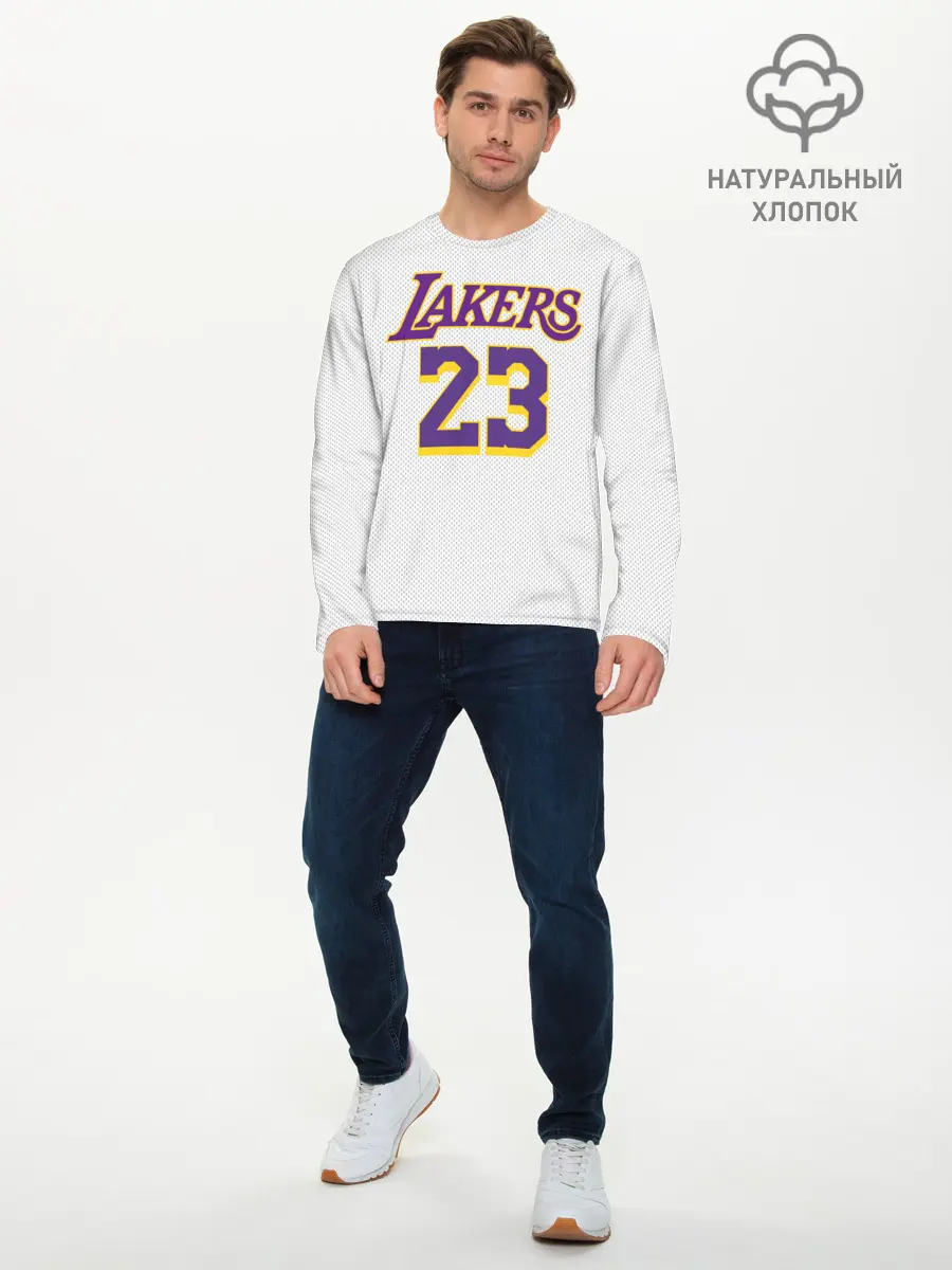 Мужской лонгслив базовый / James 18-19 third LA Lakers (P007_P004ooo1641977, P004ooo1641977)