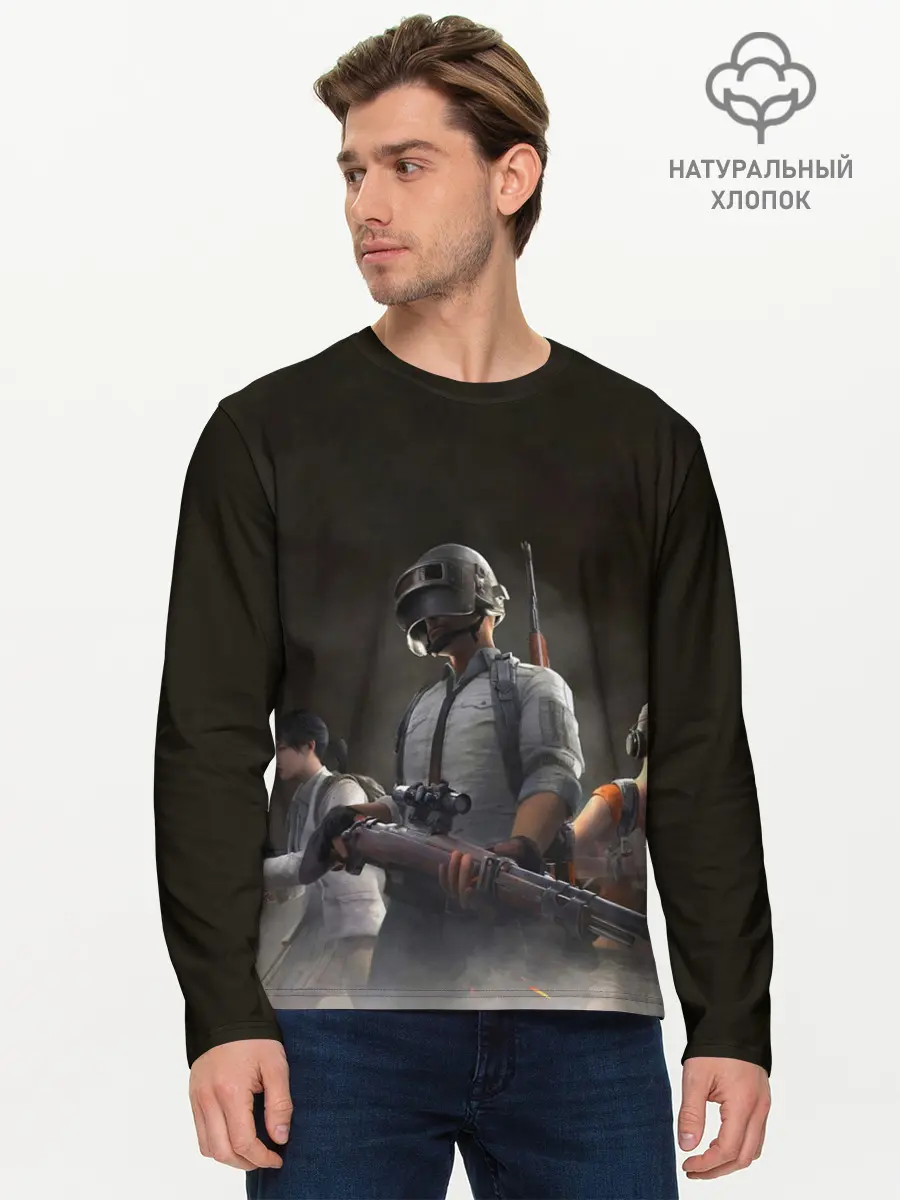 Мужской лонгслив базовый / PUBG (P007_P004ooo1642947, P004ooo1642947)