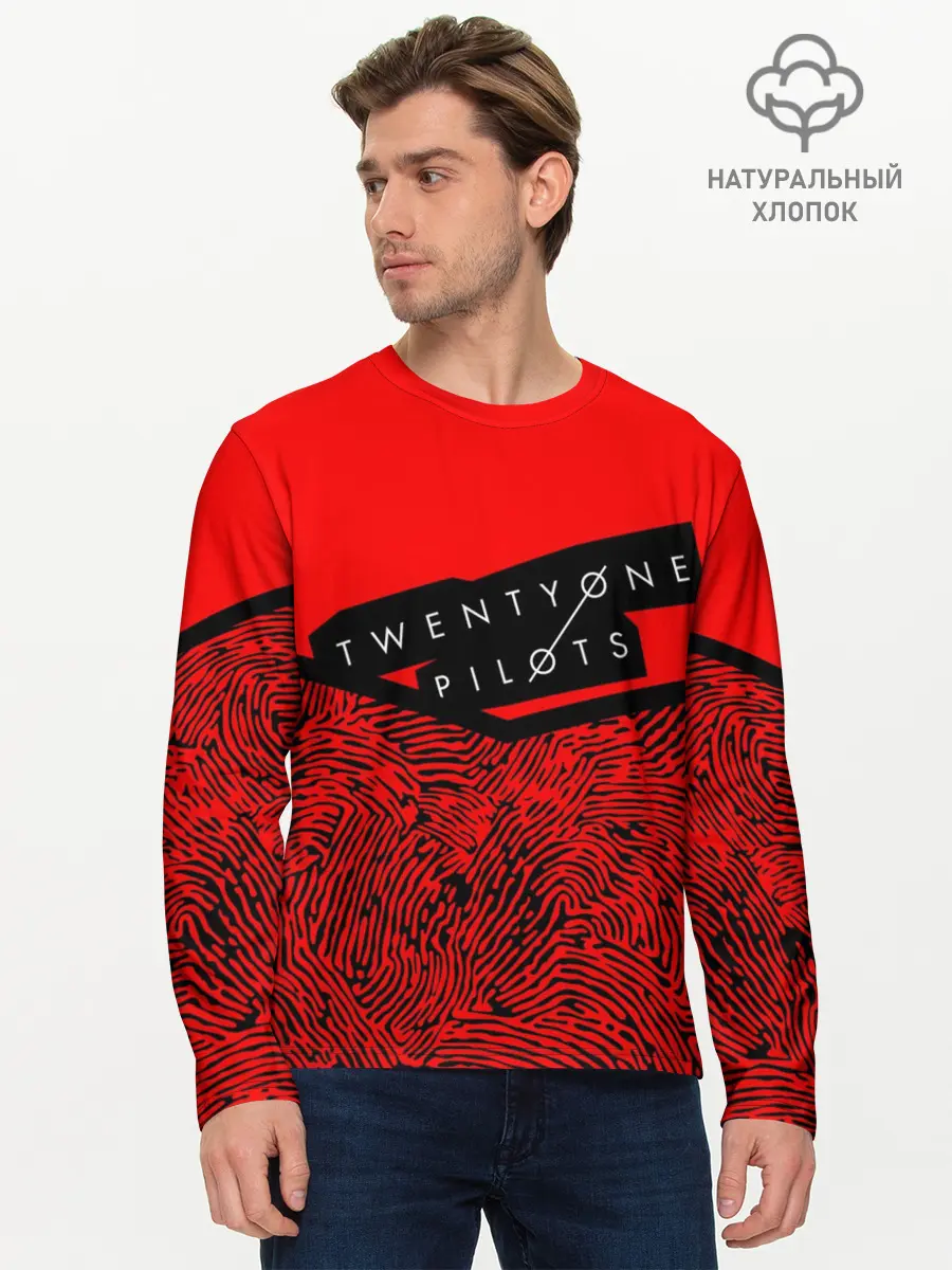 Мужской лонгслив базовый / Twenty One Pilots (P007_P004ooo1642977, P004ooo1642977)