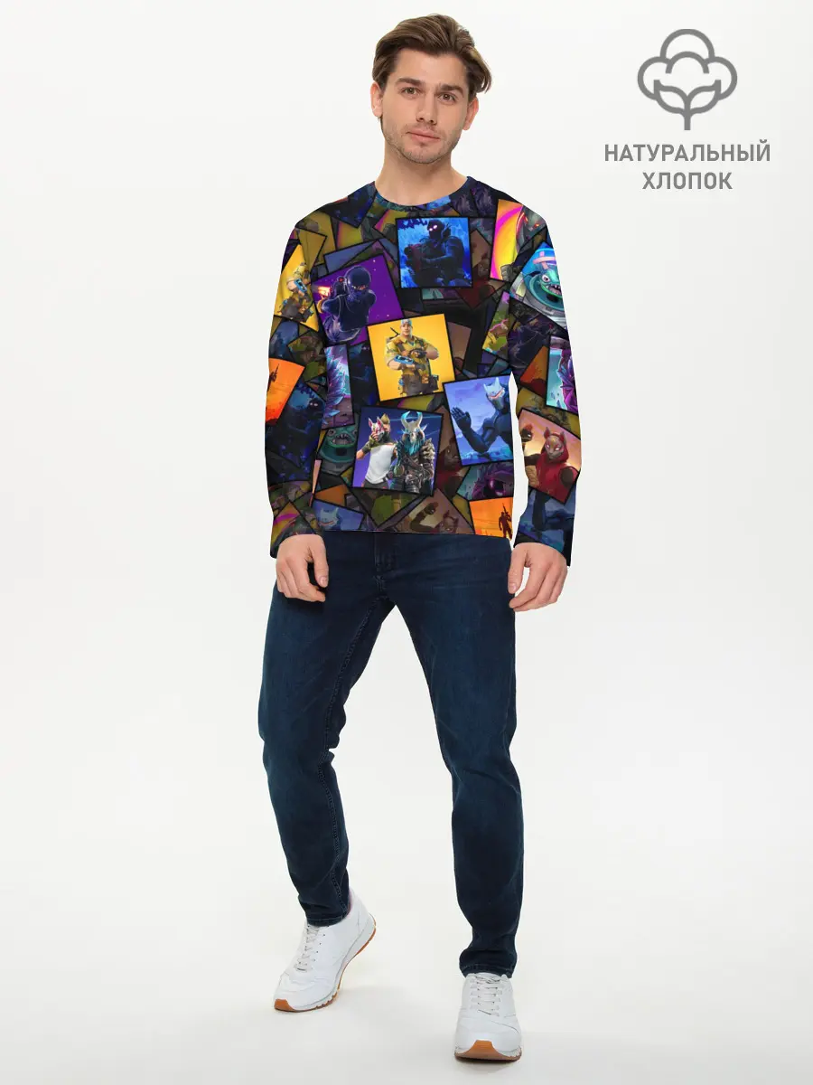 Мужской лонгслив базовый / FORTNITE | ФОРТНАЙТ (P007_P004ooo1643283, P004ooo1643283)