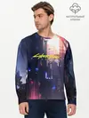 Мужской лонгслив базовый / Cyberpunk 2077 (P007_P004ooo1642795, P004ooo1642795)