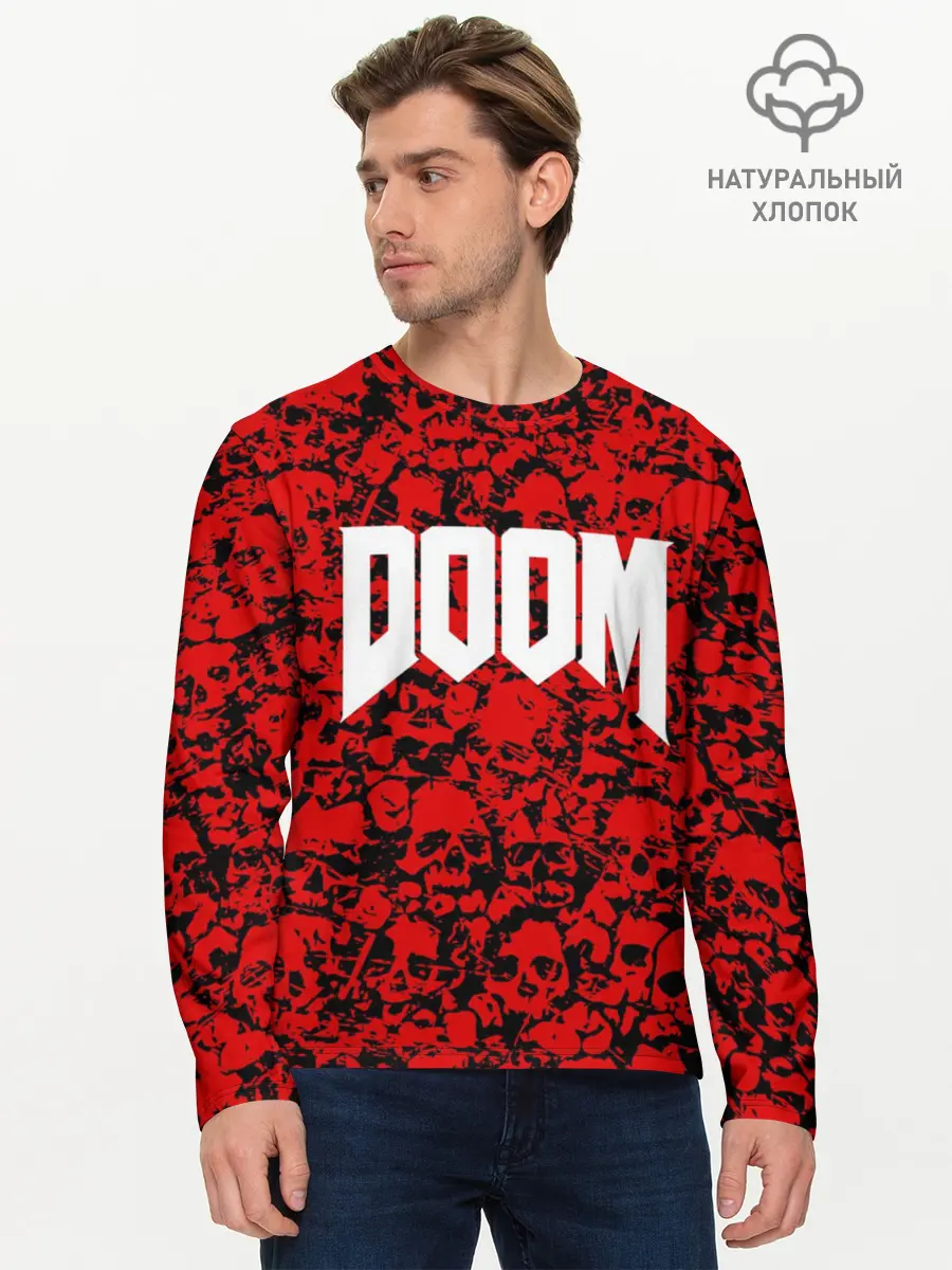 Мужской лонгслив базовый / DOOM (P007_P004ooo1642477, P004ooo1642477)