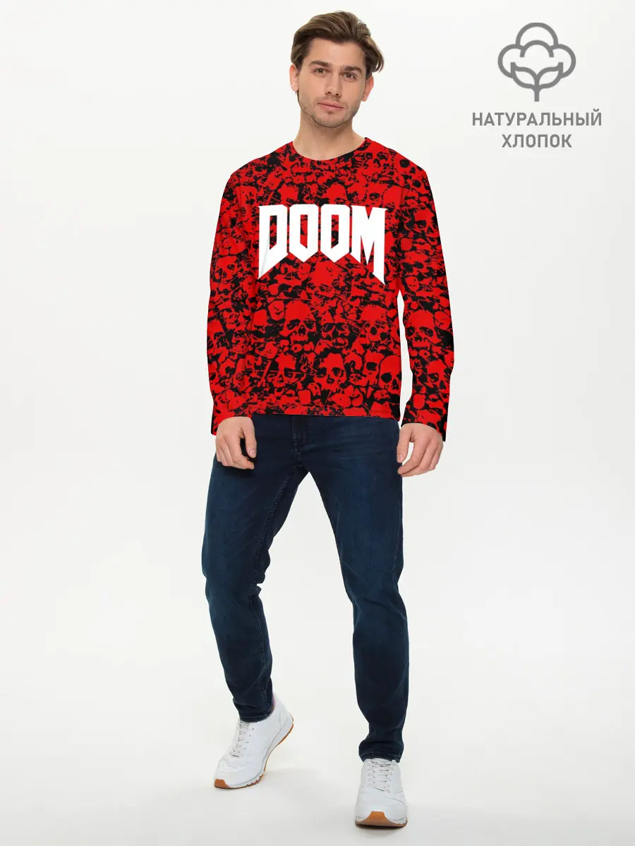 Мужской лонгслив базовый / DOOM (P007_P004ooo1642477, P004ooo1642477)