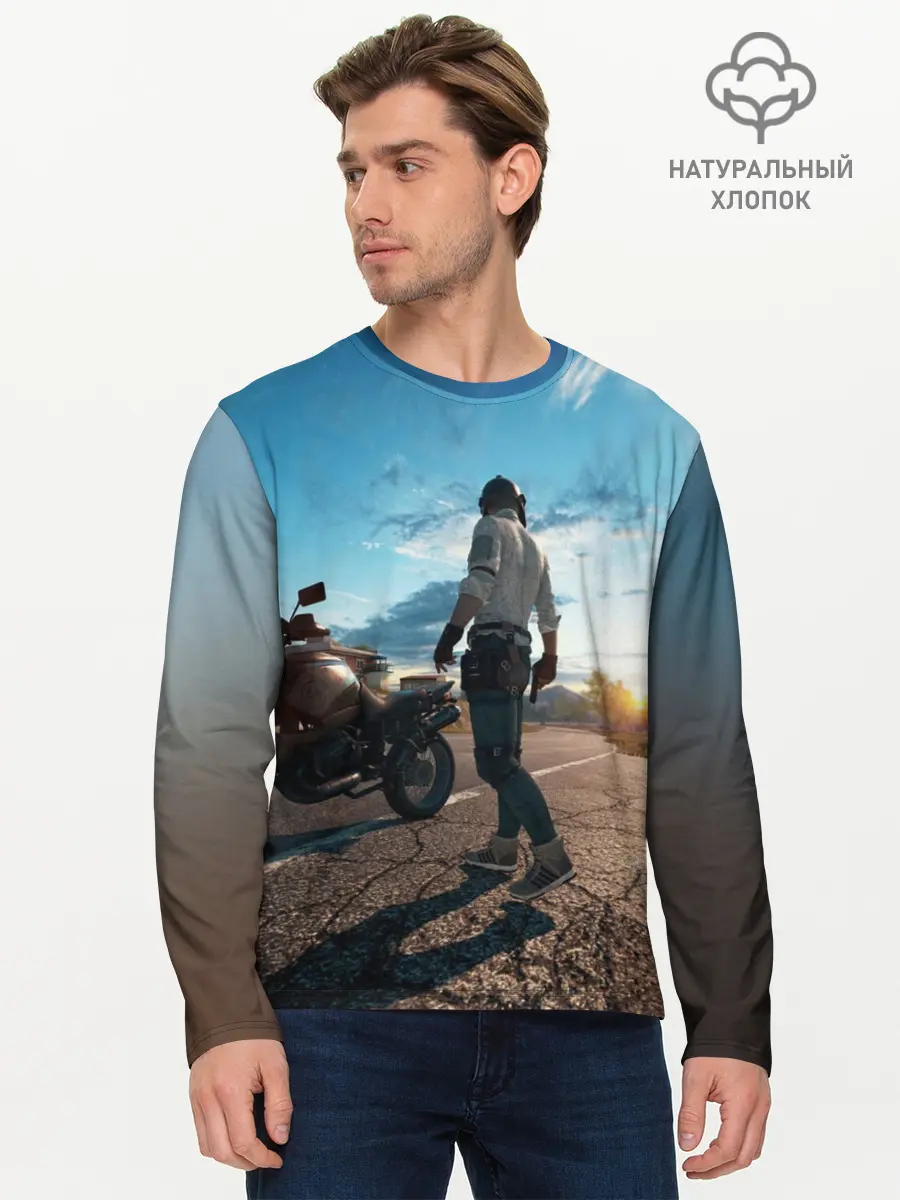 Мужской лонгслив базовый / PUBG (P007_P004ooo1642575, P004ooo1642575)