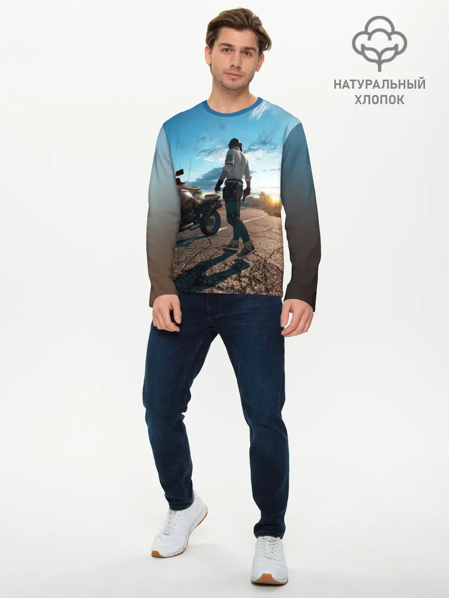 Мужской лонгслив базовый / PUBG (P007_P004ooo1642575, P004ooo1642575)