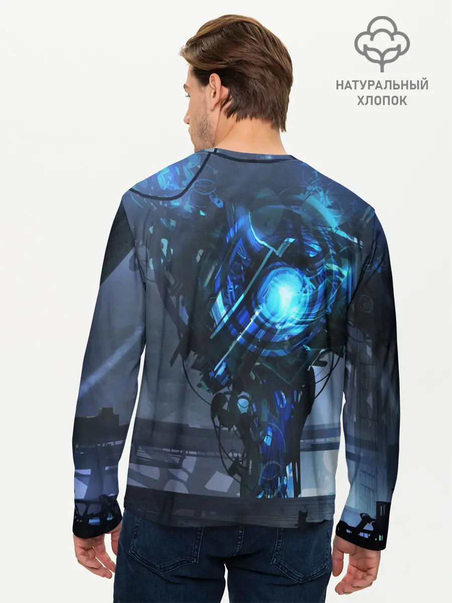 Мужской лонгслив базовый / CYBERPUNK 2077 (P007_P004ooo1644209, P004ooo1644209)