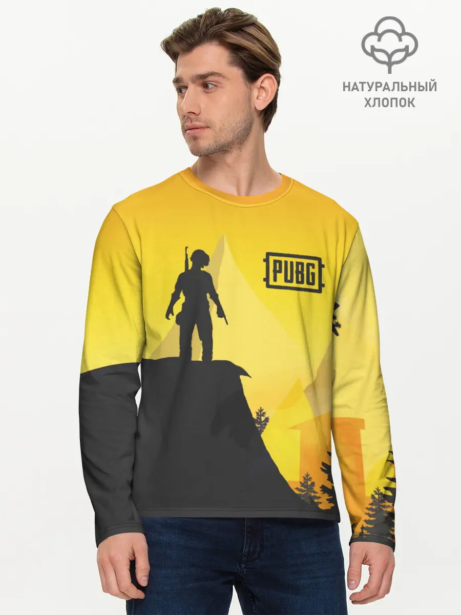 Мужской лонгслив базовый / PUBG (P007_P004ooo1645099, P004ooo1645099)