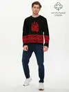 Мужской лонгслив базовый / печать Велеса (P007_P004ooo1645839, P004ooo1645839)