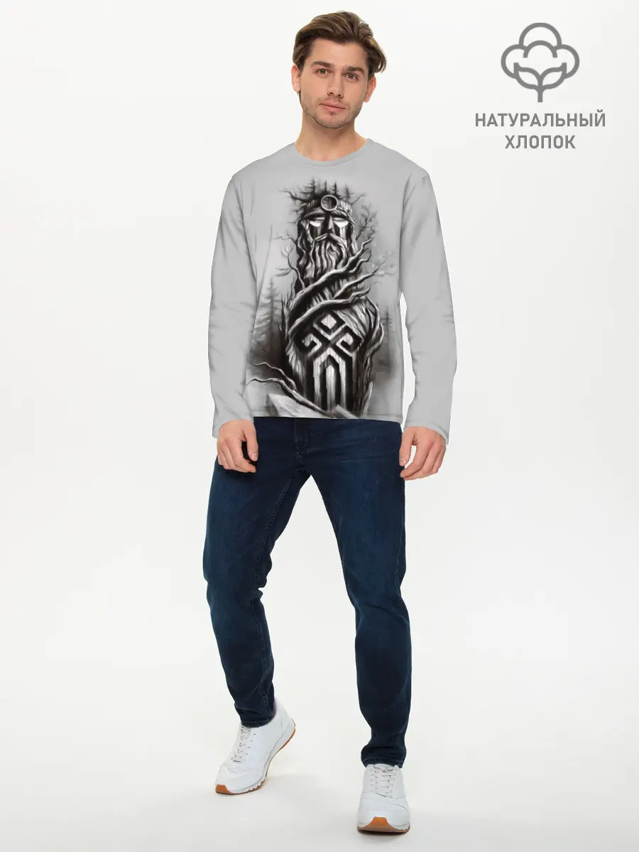 Мужской лонгслив базовый / русь (P007_P004ooo1645845, P004ooo1645845)