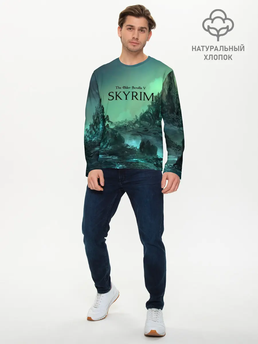 Мужской лонгслив базовый / SKYRIM (P007_P004ooo1645285, P004ooo1645285)