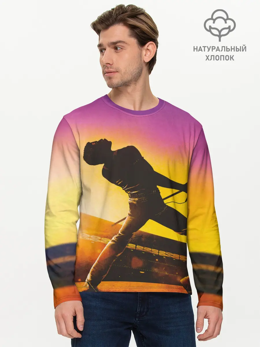 Мужской лонгслив базовый / Queen. Bohemian Rhapsody (P007_P004ooo1645487, P004ooo1645487)