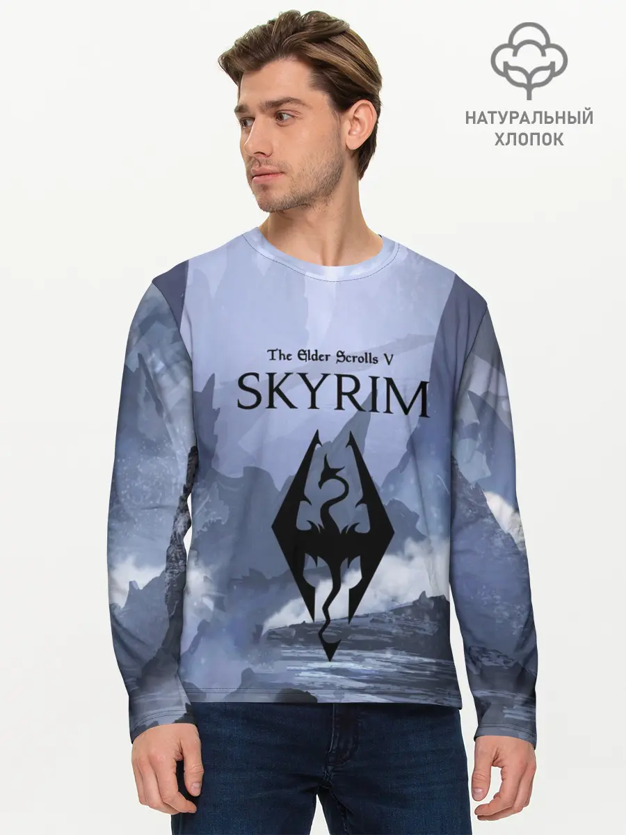 Мужской лонгслив базовый / THE ELDER SCROLLS 5 SKYRIM (P007_P004ooo1645271, P004ooo1645271)