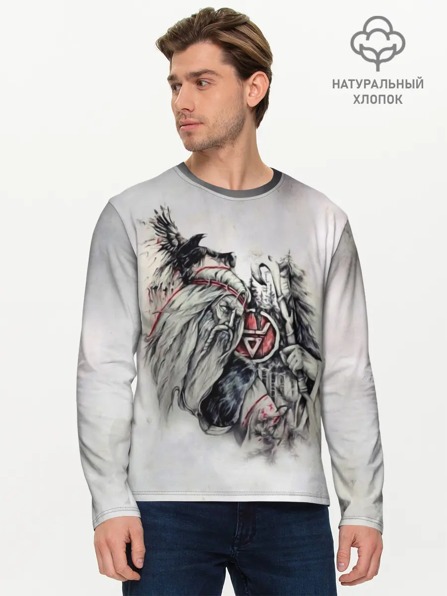 Мужской лонгслив базовый / Велес (P007_P004ooo1645523, P004ooo1645523)