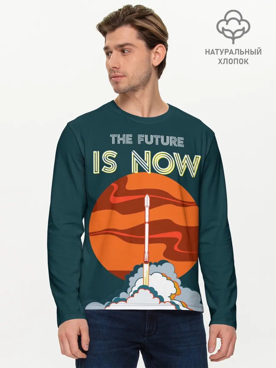 Мужской лонгслив базовый / THE FUTURE IS NOW (P007_P004ooo1646293, P004ooo1646293)