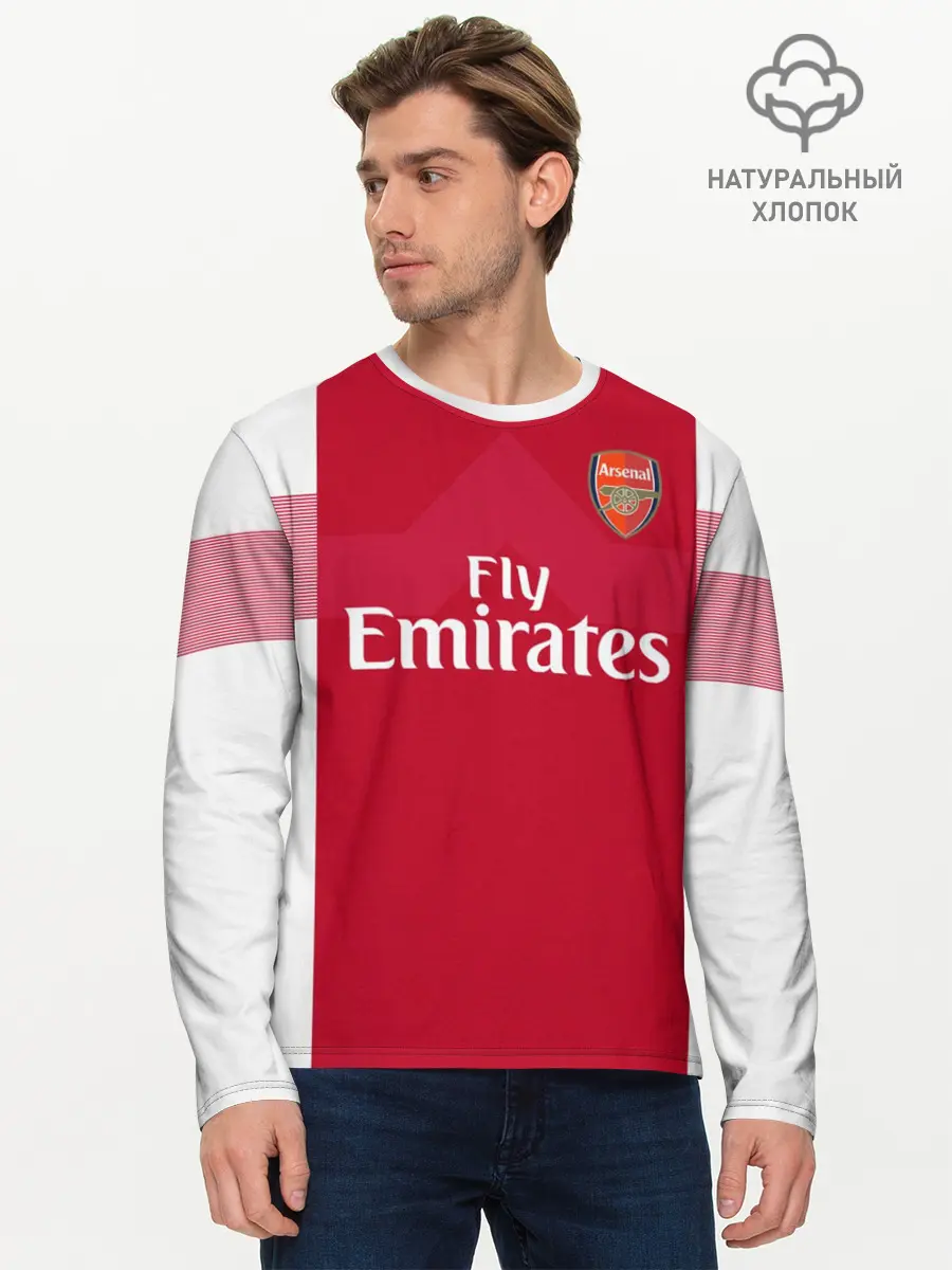 Мужской лонгслив базовый / Aubameyang home 18-19 (P007_P004ooo1646085, P004ooo1646085)